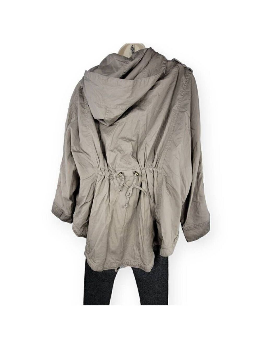 Only Tan Hooded Utility Jacket Large - Picture 3 of 5
